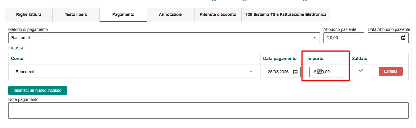 Verifica pagamenti